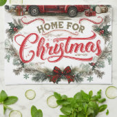 Weihnachten Zuhause Geschirrtuch (Gefaltet)