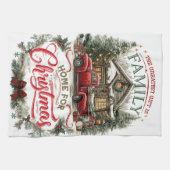 Weihnachten Zuhause Geschirrtuch (Horizontal)