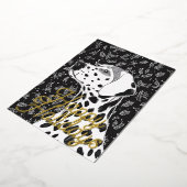 Weihnachten zum Dalmatiner Folien Feiertagskarte (Gedreht)