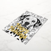 Weihnachten zum Dalmatiner Folien Feiertagskarte (Gedreht)