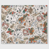 Weihnachten zum Dalmatiner Geschenkpapier (Flach)