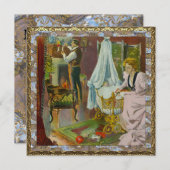 Weihnachten zum ersten Mal Besuch Baby Foto Weihna Einladung (Vorne/Hinten)