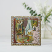 Weihnachten zum ersten Mal Besuch Baby Foto Weihna Einladung (Stehend Vorderseite)