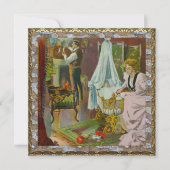 Weihnachten zum ersten Mal Besuch Baby Foto Weihna Einladung (Vorderseite)