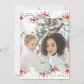 Weihnachten zum Foto mit Monogramm (Vorderseite)