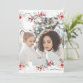 Weihnachten zum Foto mit Monogramm (Stehend Vorderseite)