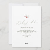 Weihnachten zum Foto mit Monogramm (Rückseite)