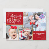 Weihnachten zum Foto rustikaler Schriften (Vorderseite)