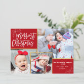 Weihnachten zum Foto rustikaler Schriften (Stehend Vorderseite)