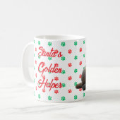 Weihnachten zum goldenen Retriever Kaffeetasse (Vorderseite Links)