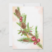 Weihnachten zum Jahrestag der Erneuerung der Stimm Einladung (Rückseite)