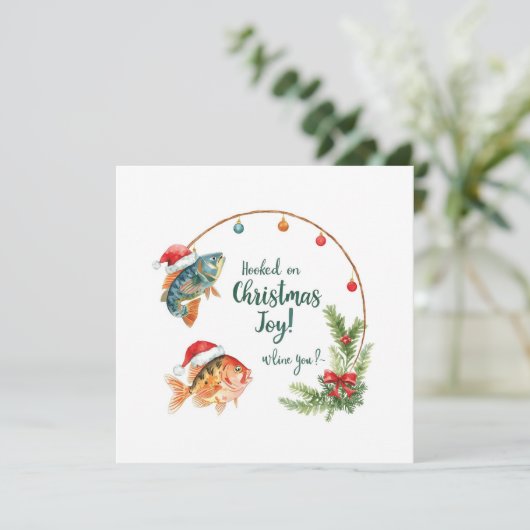 Weihnachten zum Thema Angelfreunde (Stehend Vorderseite)