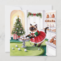 Weihnachten zum Thema Golf für Cat Lover Golfer