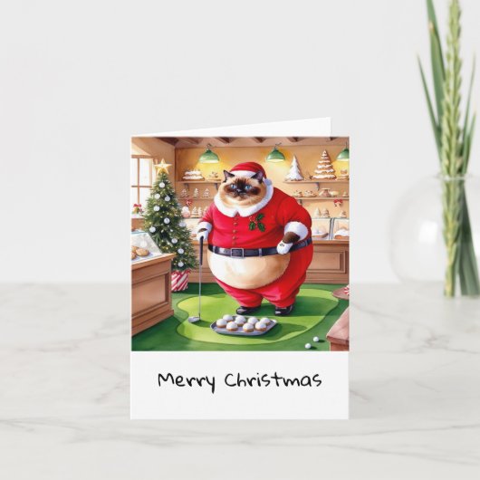 Weihnachten zum Thema Golf für Cat Lover Golfer (Vorderseite)