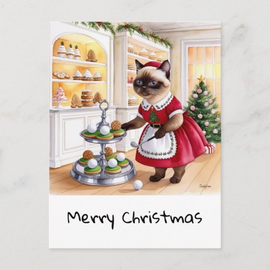 Weihnachten zum Thema Golf für Cat Lover Golfer (Vorderseite)