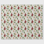 Weihnachten zum Thema Golf für Cat Lover Golfer Geschenkpapier (Flach)