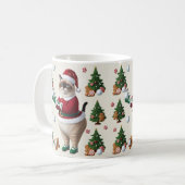 Weihnachten zum Thema Golf für Cat Lover Golfer Kaffeetasse (Vorderseite Links)