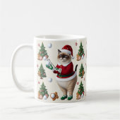 Weihnachten zum Thema Golf für Cat Lover Golfer Kaffeetasse (Links)
