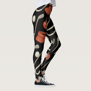 Weihnachten zum Thema Golf für Katzen Liebhaber Go Leggings