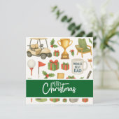 Weihnachten zum Thema Golf Vater Vater (Stehend Vorderseite)