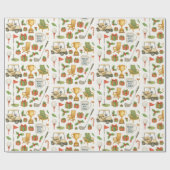 Weihnachten zum Thema Golf Vater Vater Geschenkpapier (Flach)