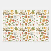 Weihnachten zum Thema Golf Vater Vater Geschenkpapier Set (Vorderseite)