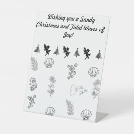 Weihnachten zum Thema Strand - lustiges Zitat Sockelschild