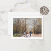 Weihnachten zum zweiten Foto Mitteilungskarte (Vorderseite/Rückseite Beispiel)