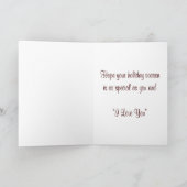 Weihnachten zur Ehemann-Gruß-Karte (Innenseite)