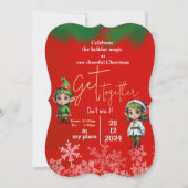 Weihnachten zusammen einladung (Vorderseite)