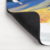 Weihnachten - Zwei schwarze Dackeln Mousepad (Ecke)