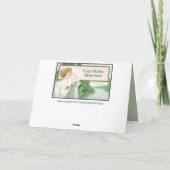 Weihnachten Zwei Vögel auf einem Zaun (Rückseite)