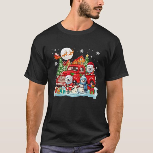 Weihnachten Zwei Weihnachtsfeiertage auf Lieferwag T-Shirt (Vorderseite)