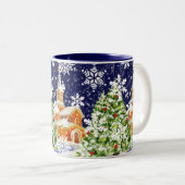 Weihnachten Zweifarbige Tasse (VorderseiteRechts)
