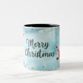 Weihnachten Zweifarbige Tasse (Mittel)