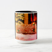 Weihnachten Zweifarbige Tasse (Mittel)
