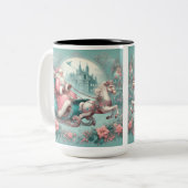 Weihnachten Zweifarbige Tasse (Vorderseite Links)