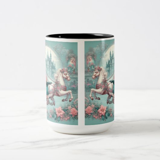 Weihnachten Zweifarbige Tasse (Mittel)