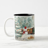 Weihnachten Zweifarbige Tasse (Links)