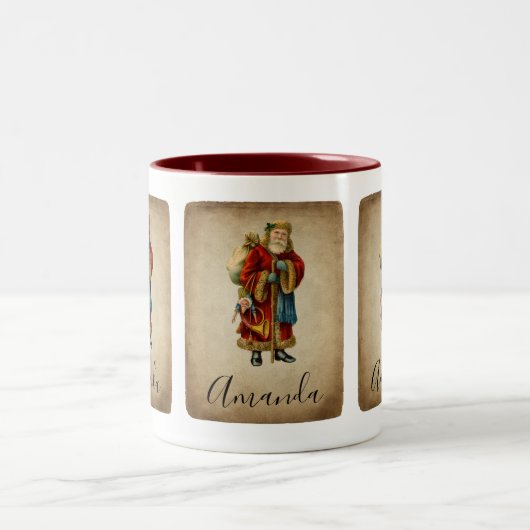 Weihnachten Zweifarbige Tasse (Mittel)