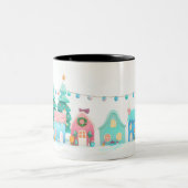 Weihnachten Zweifarbige Tasse (Mittel)