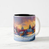 Weihnachten Zweifarbige Tasse (VorderseiteRechts)