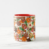 Weihnachten Zweifarbige Tasse (Mittel)