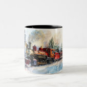 Weihnachten Zweifarbige Tasse (Mittel)