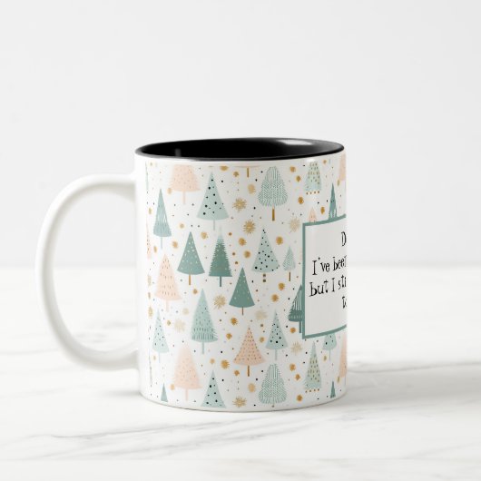 Weihnachten Zweifarbige Tasse (Links)