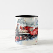 Weihnachten Zweifarbige Tasse (Mittel)