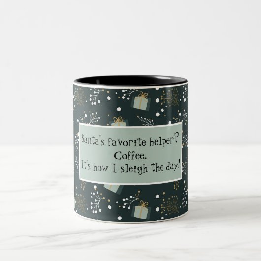 Weihnachten Zweifarbige Tasse (Mittel)