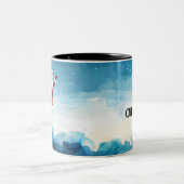 Weihnachten Zweifarbige Tasse (Mittel)