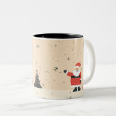 Weihnachten Zweifarbige Tasse (VorderseiteRechts)