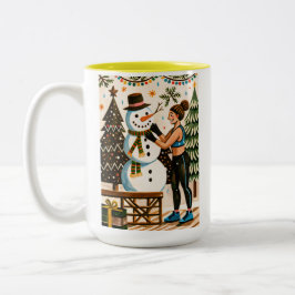 Weihnachten Zweifarbige Tasse